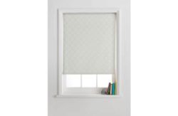 Collection Trellis Semi Privacy Roller Blind - 6ft - White.
